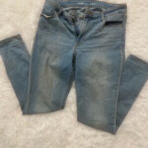 Old Navy Women's distressed Light Blue Skinny Jeans